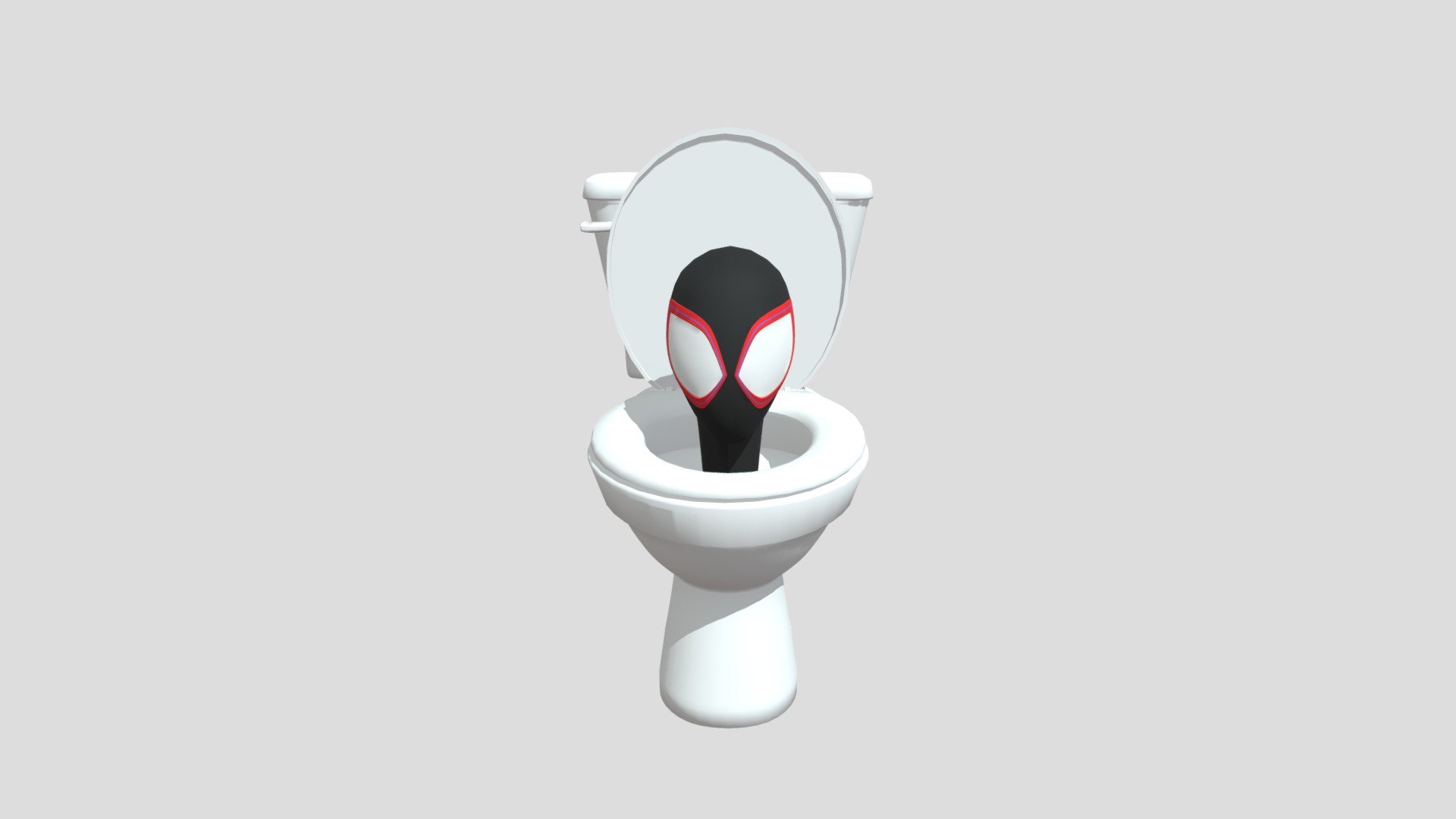 Skibidi toilet Miles Morales V1 3d model