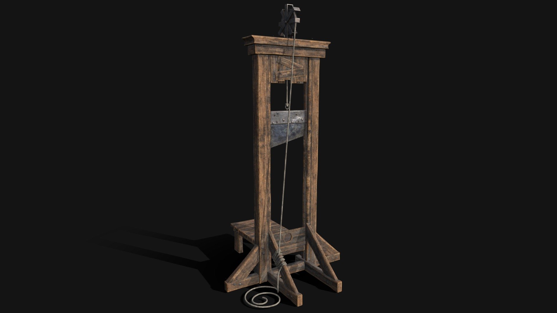 Medieval Guillotine 3d model