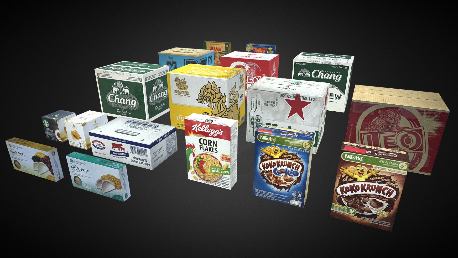 Carton Box 3d model