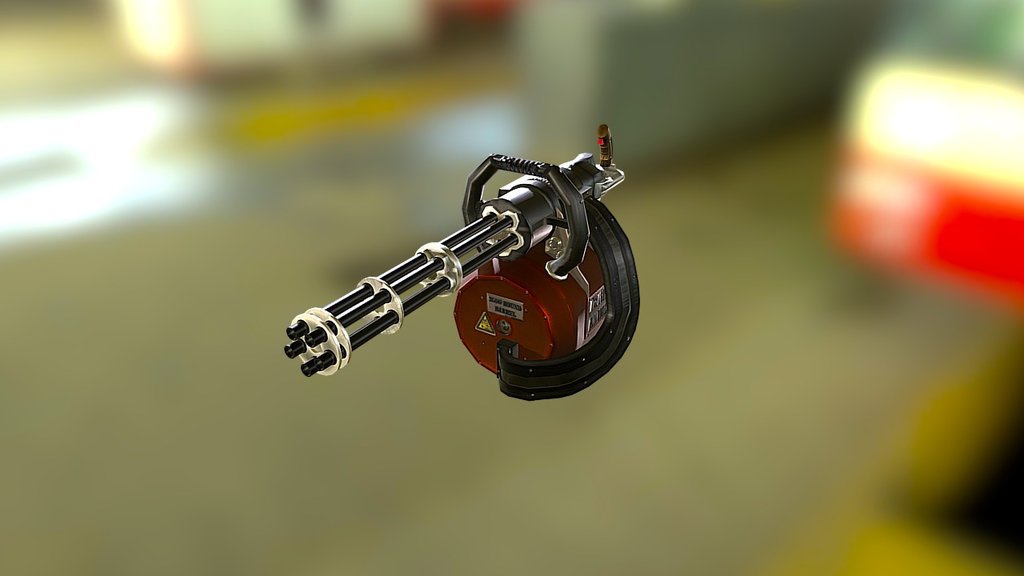 Minigun 3d model