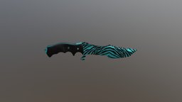 Huntsman Knife | Grazed (Light Blue)