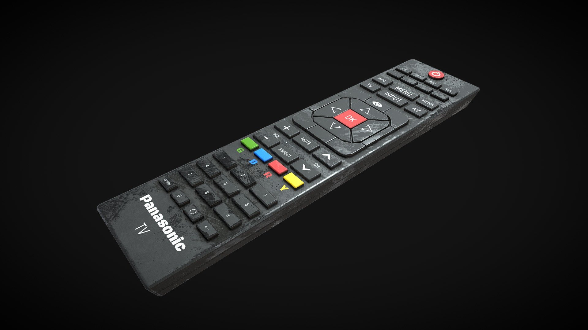 TV Remote 3d model