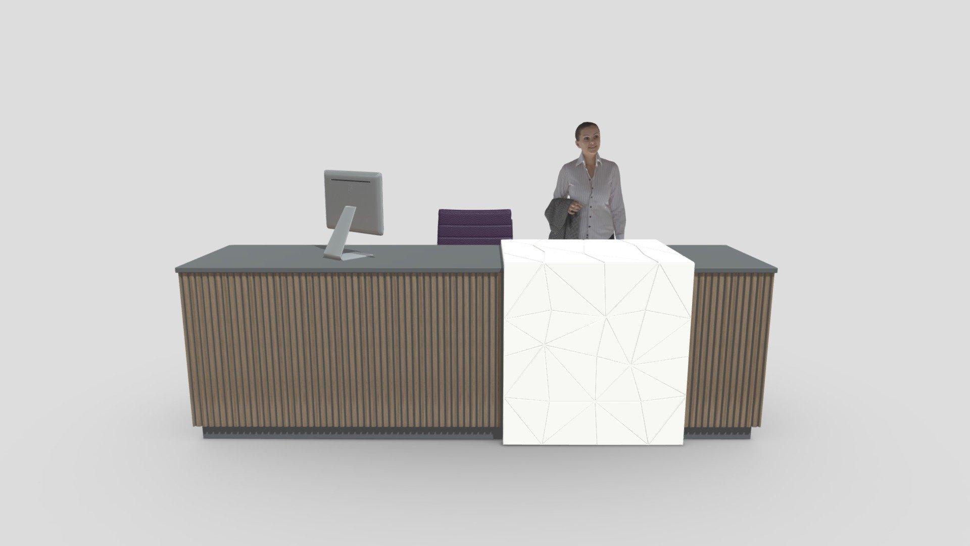 Reception Desk 3d model