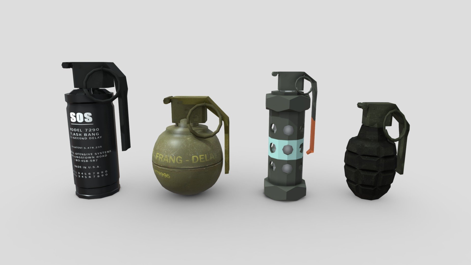 Grenade Pack 3d model