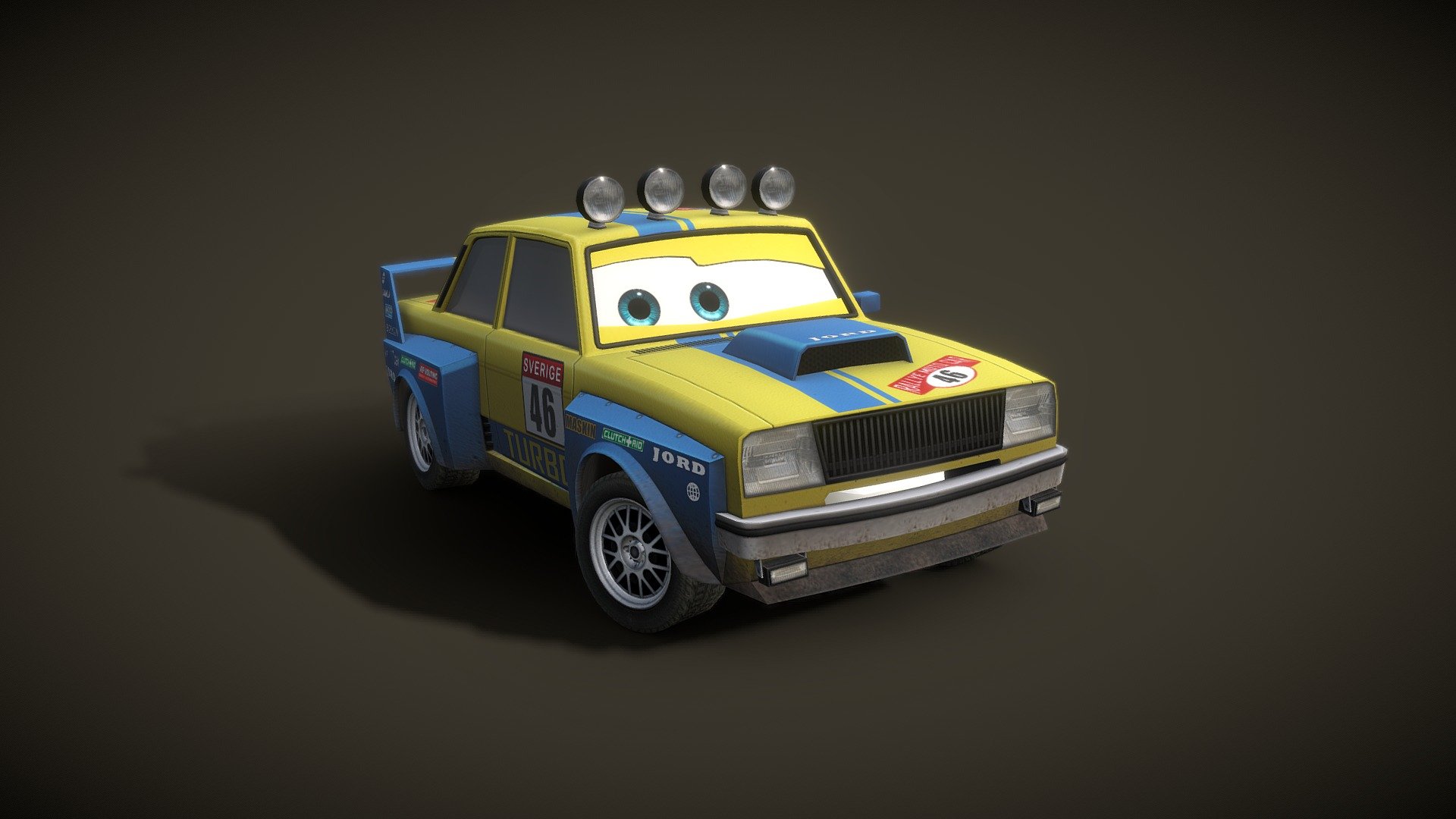 Pixar Cars: Mater-National Gudmund 3d model