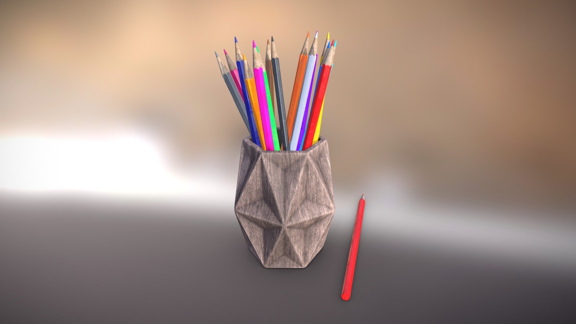 Pencils Pencil Holder 3d model