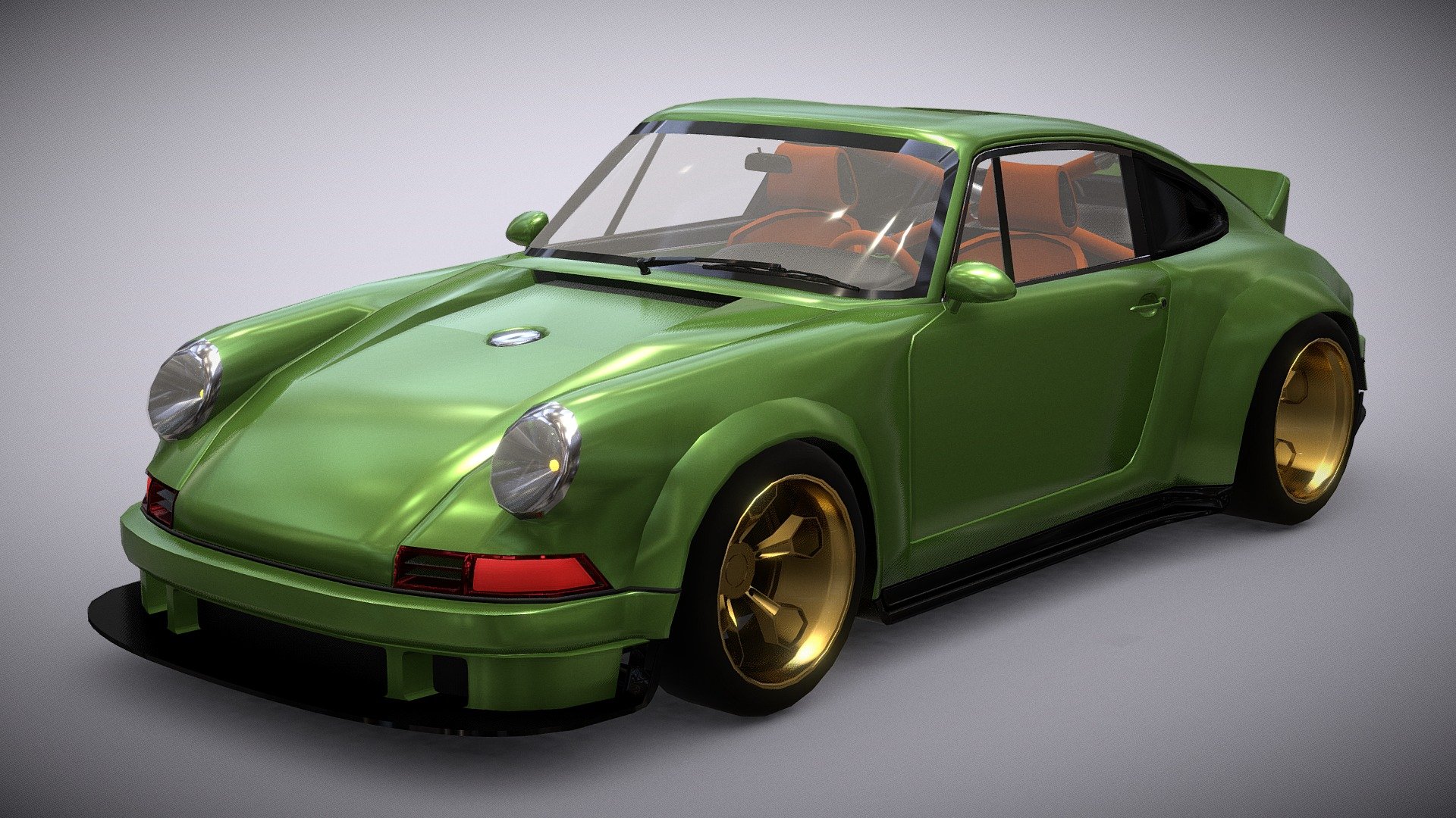 XYZ School Coursework: Draft Porsche 964 Singer 3d model