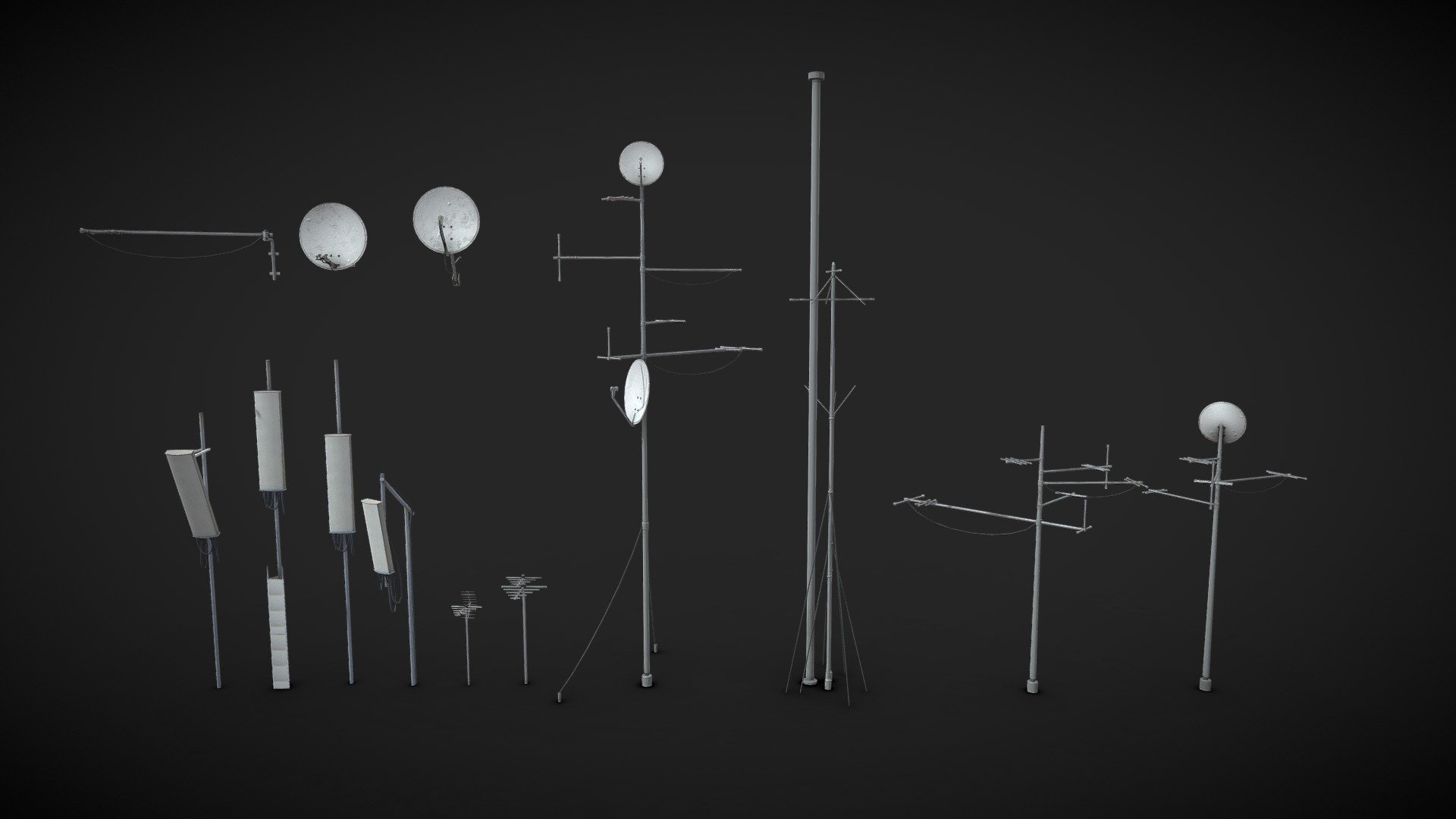 Antennas Pack 3d model