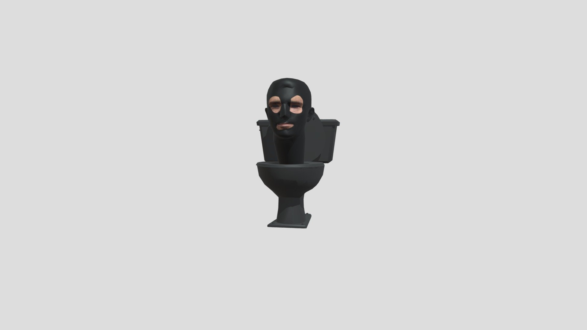 Skibidi toilet robber 3d model