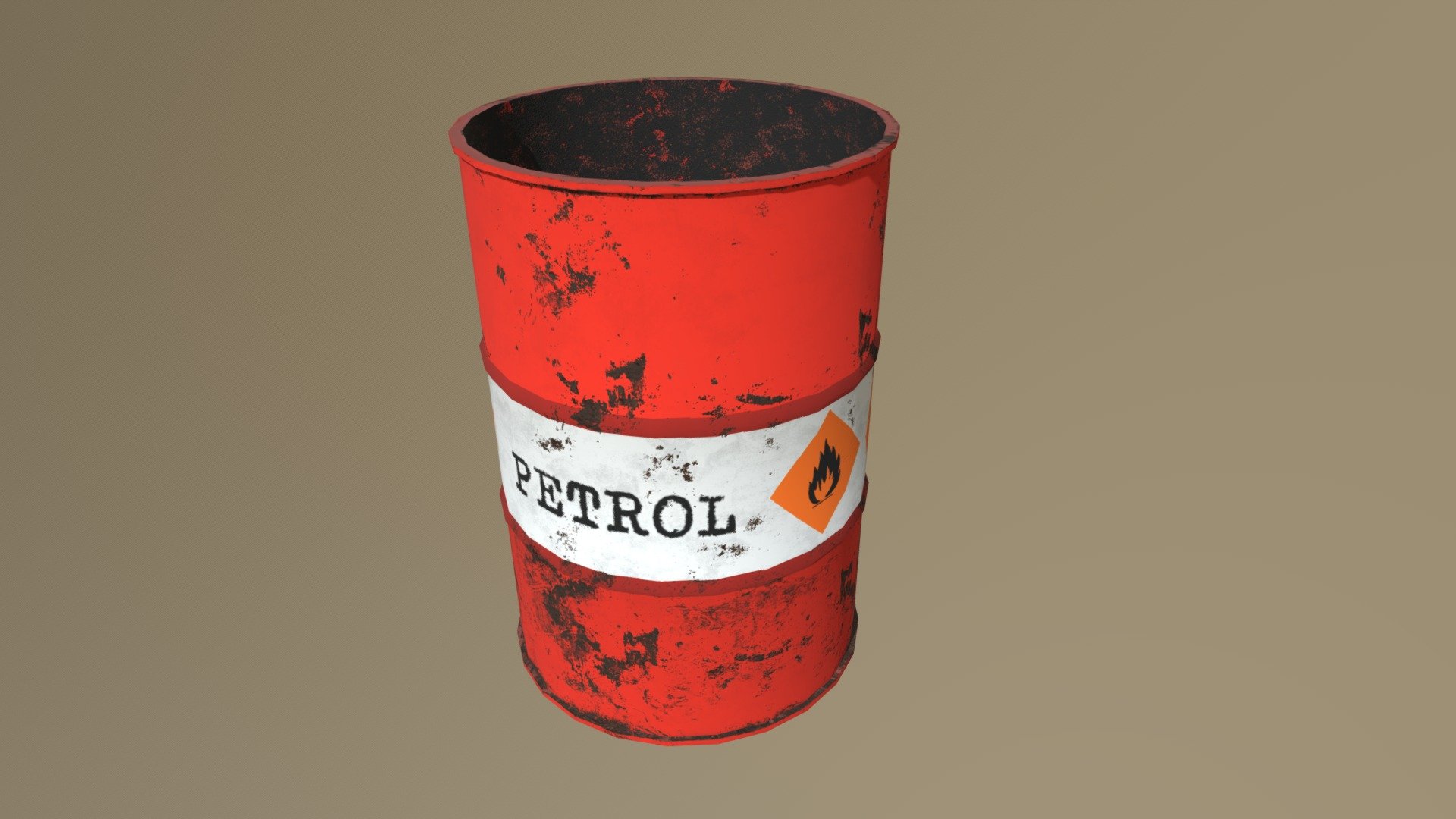 Petrol barrel 3d model