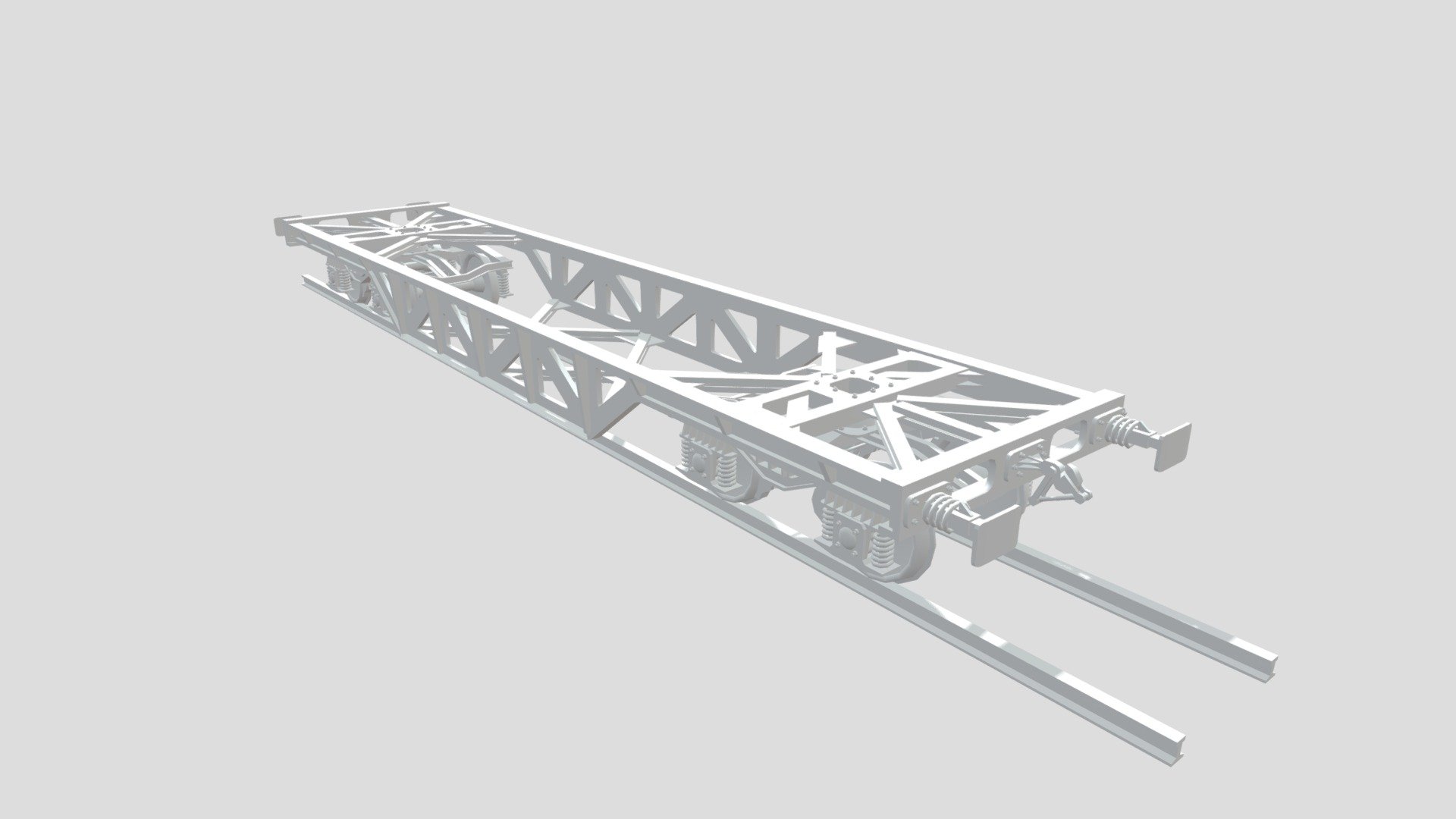 Train Wagon Structure 3d model