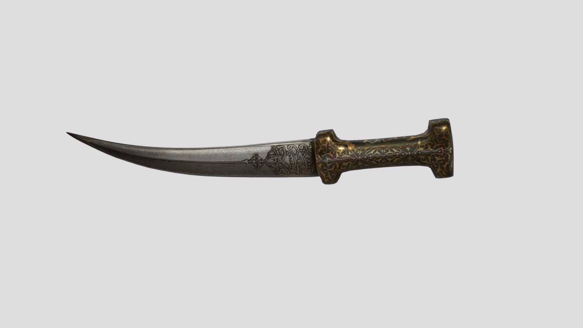 Majestic Islamic Dagger 3d model