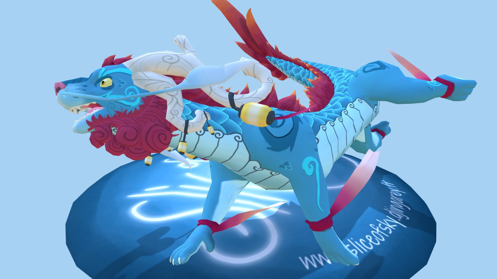 Slice of Sky Dragon (finished!) 3d model