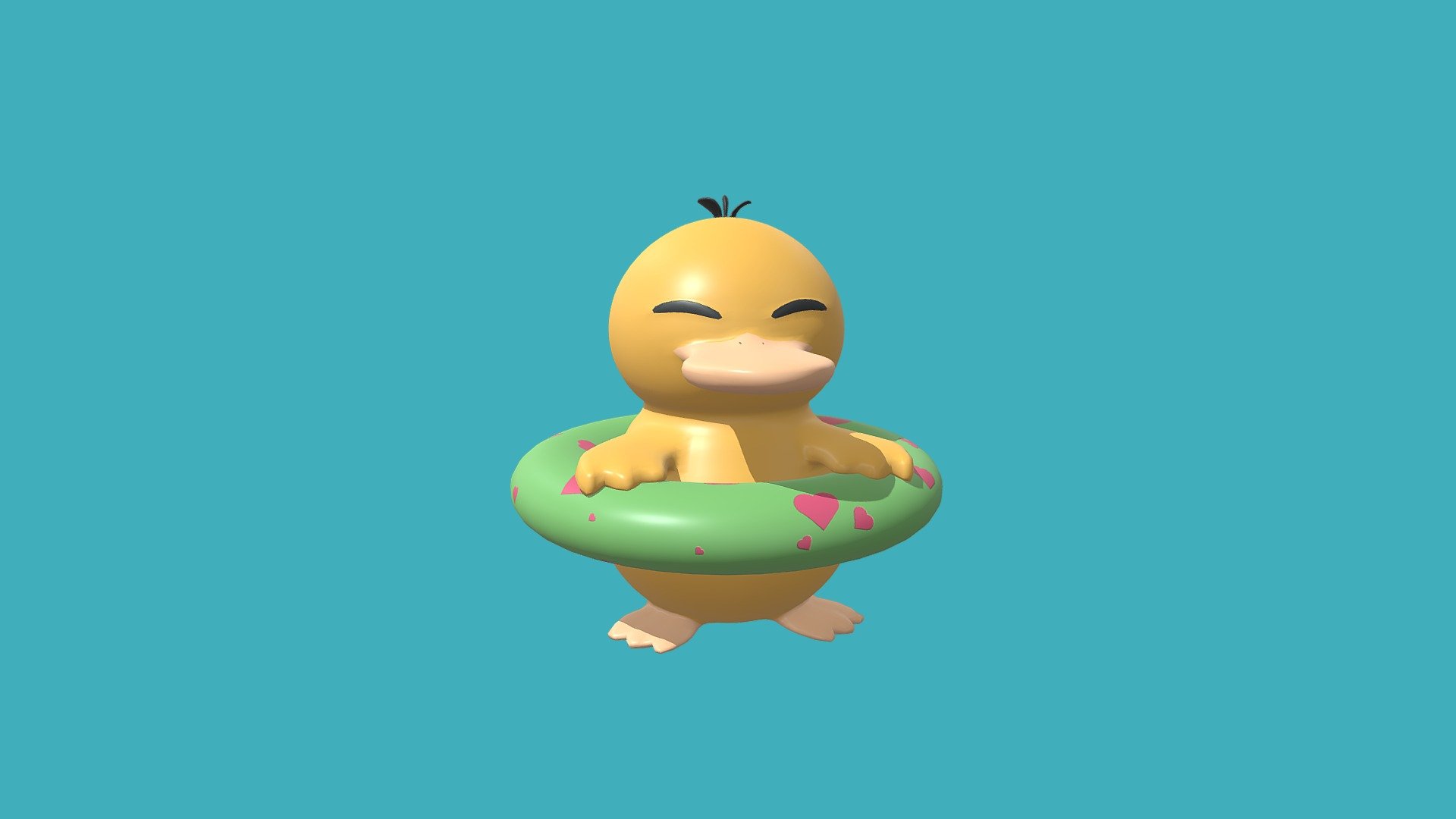 Enton with swimming tie 3d model