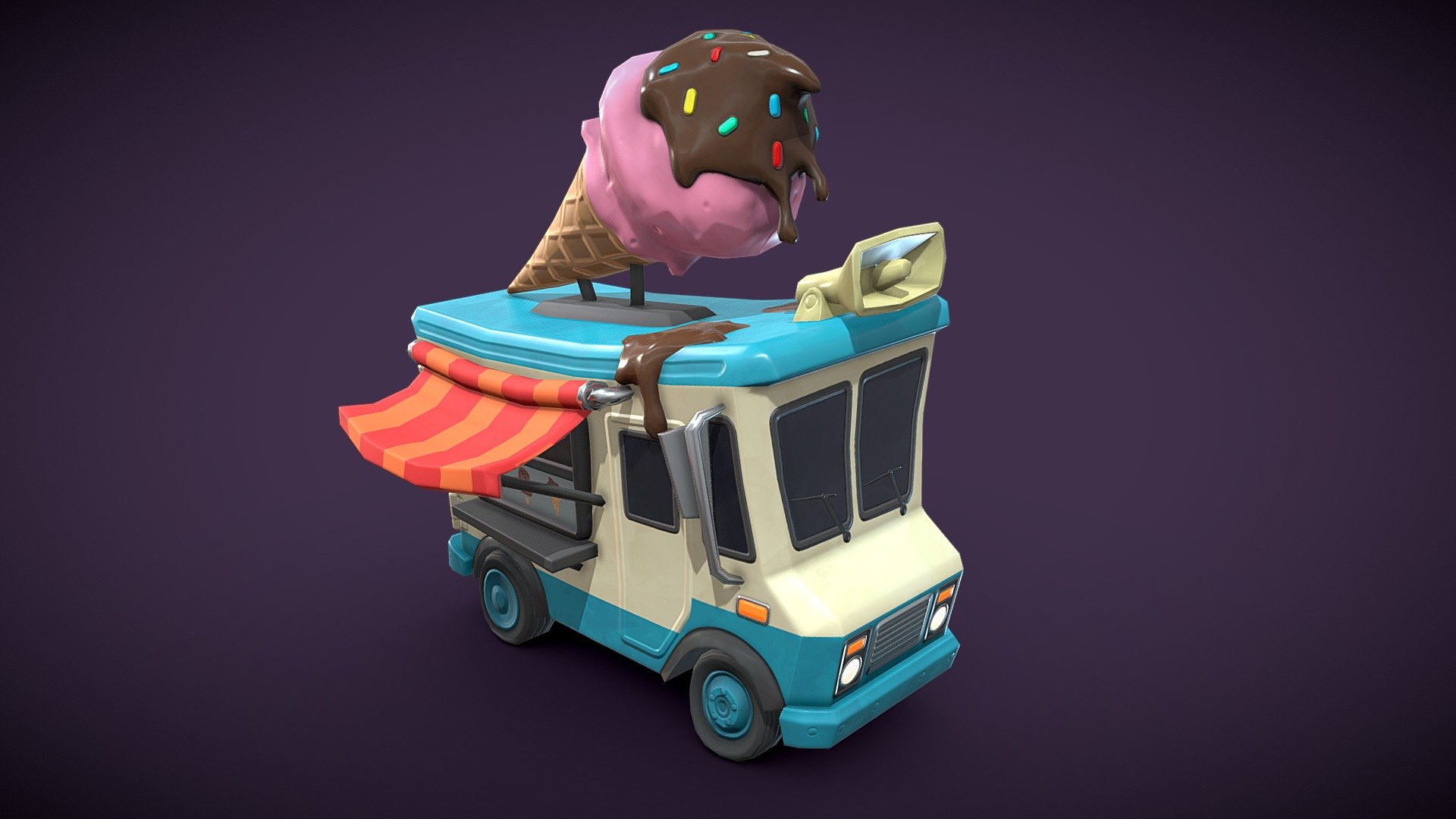 Ice Cream Truck 3d model