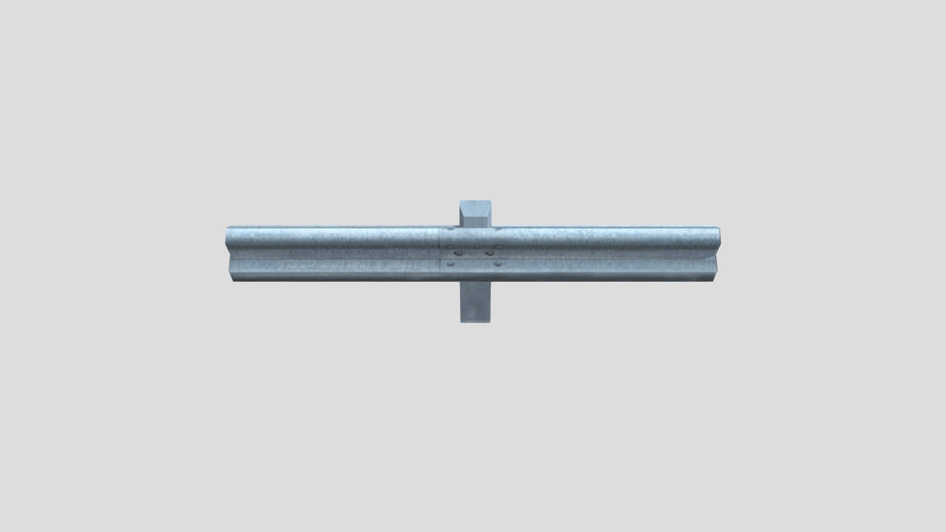 Metal Road Barrier 3d model