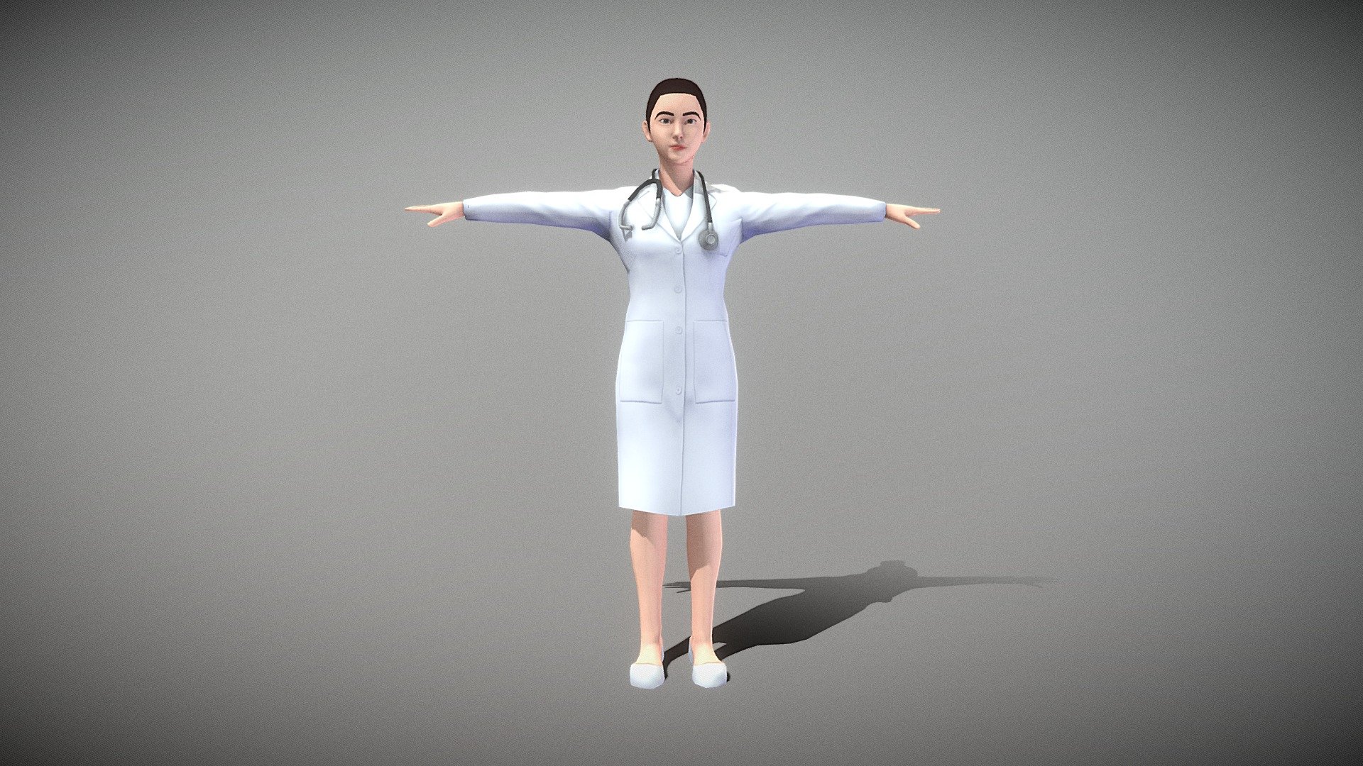 Female Doctor 3d model