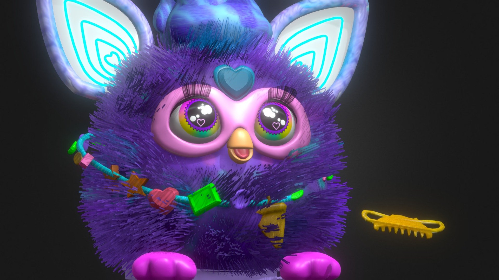 Furby Purple [2023] 3d model