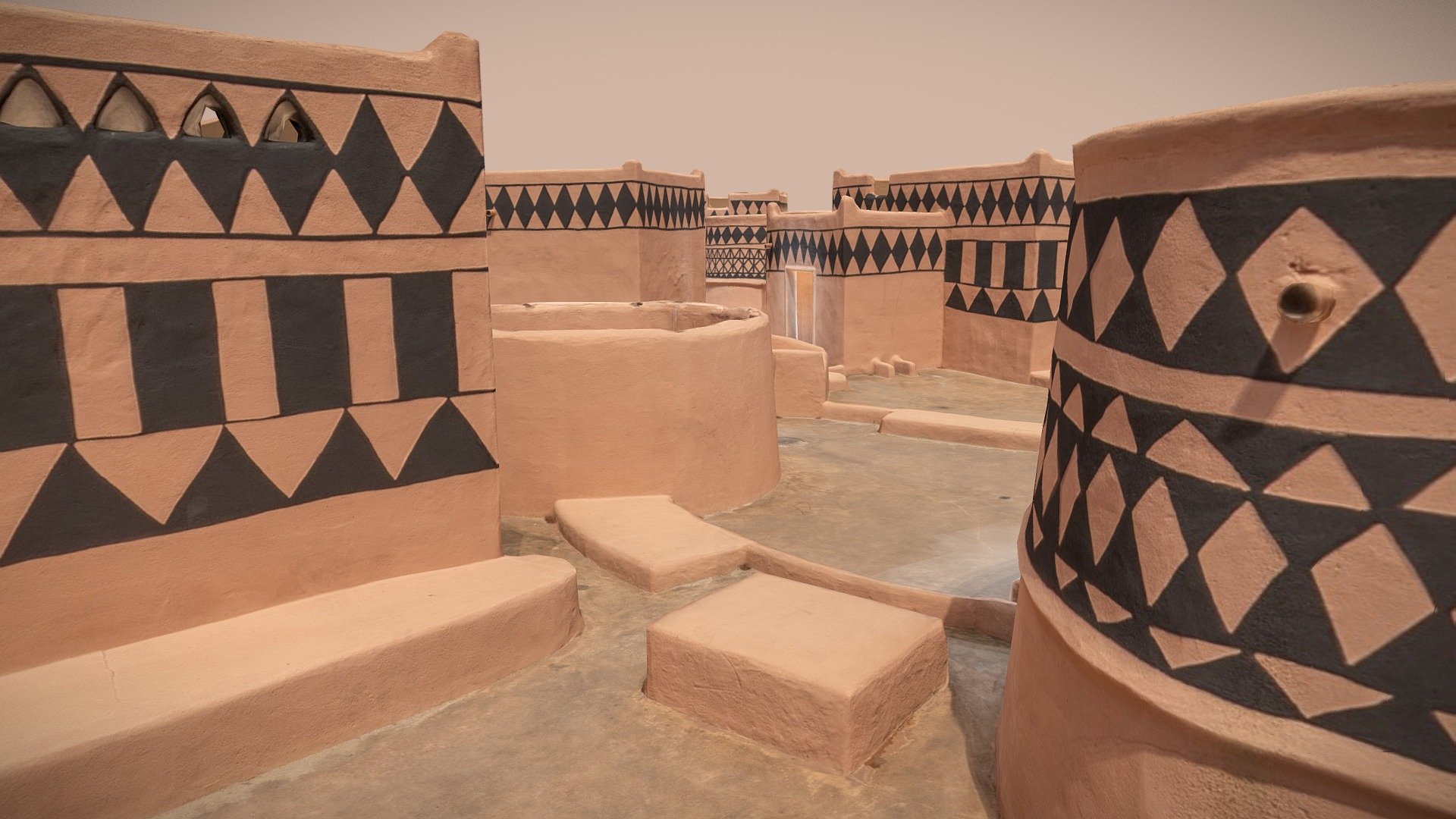 Traditional House in Burkina Faso 3d model