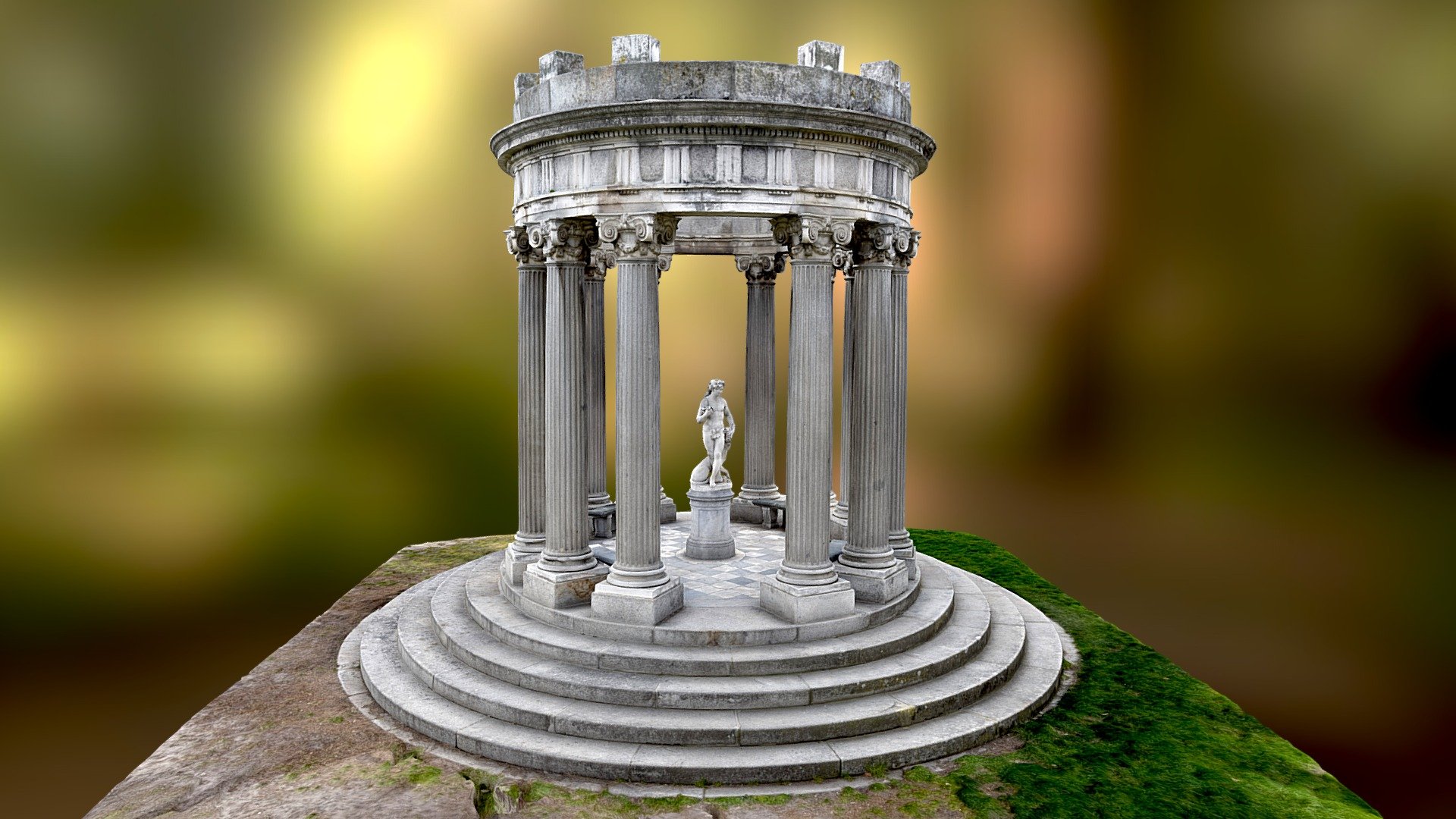 Temple of Bacchus 3d model