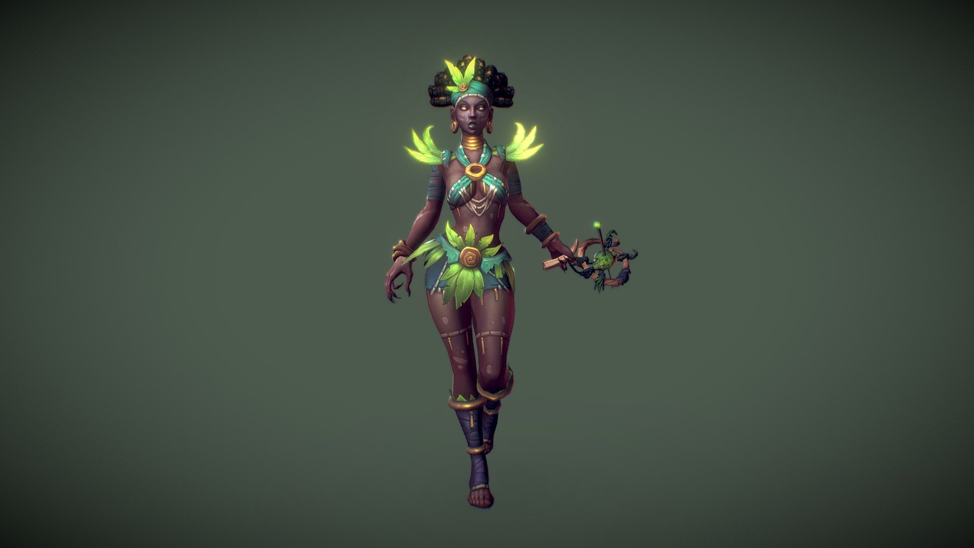 Voodoo Priestess 3d model