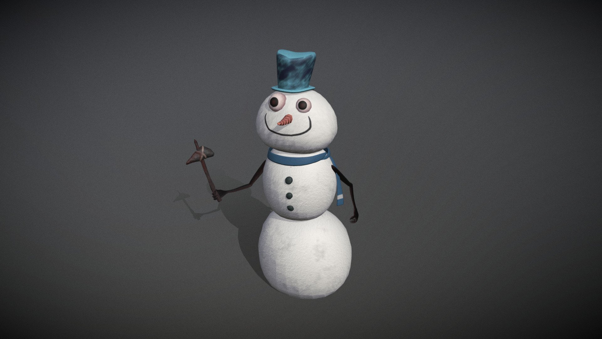 Snowman Animated 3d model