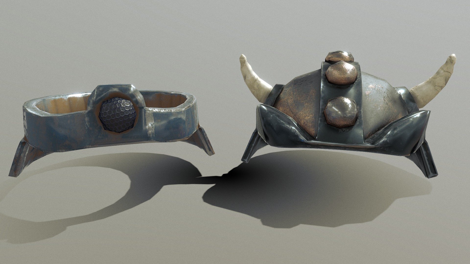 Dwarf helmets of Bukrout Bottlefury 3d model