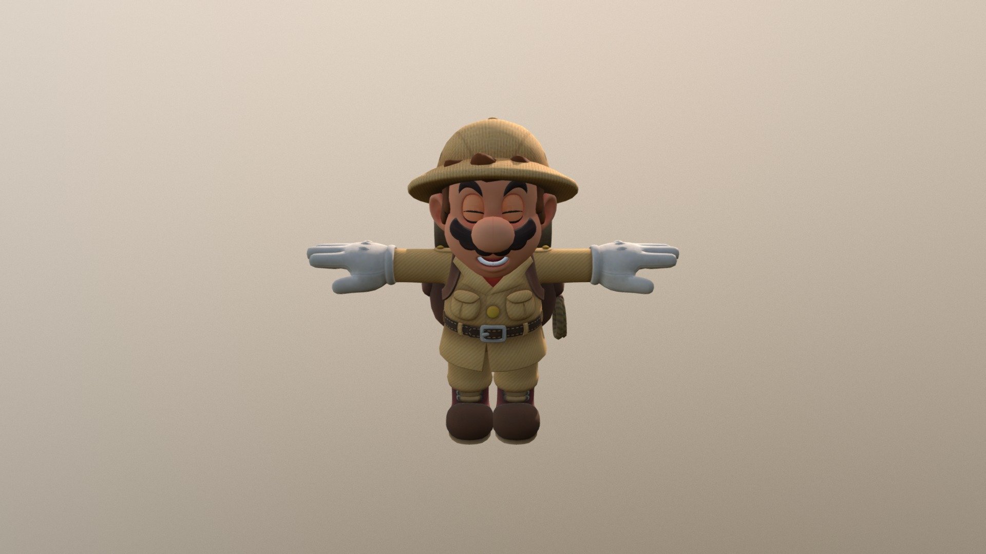 Super Mario Odyssey Explorer Outfit 3d model