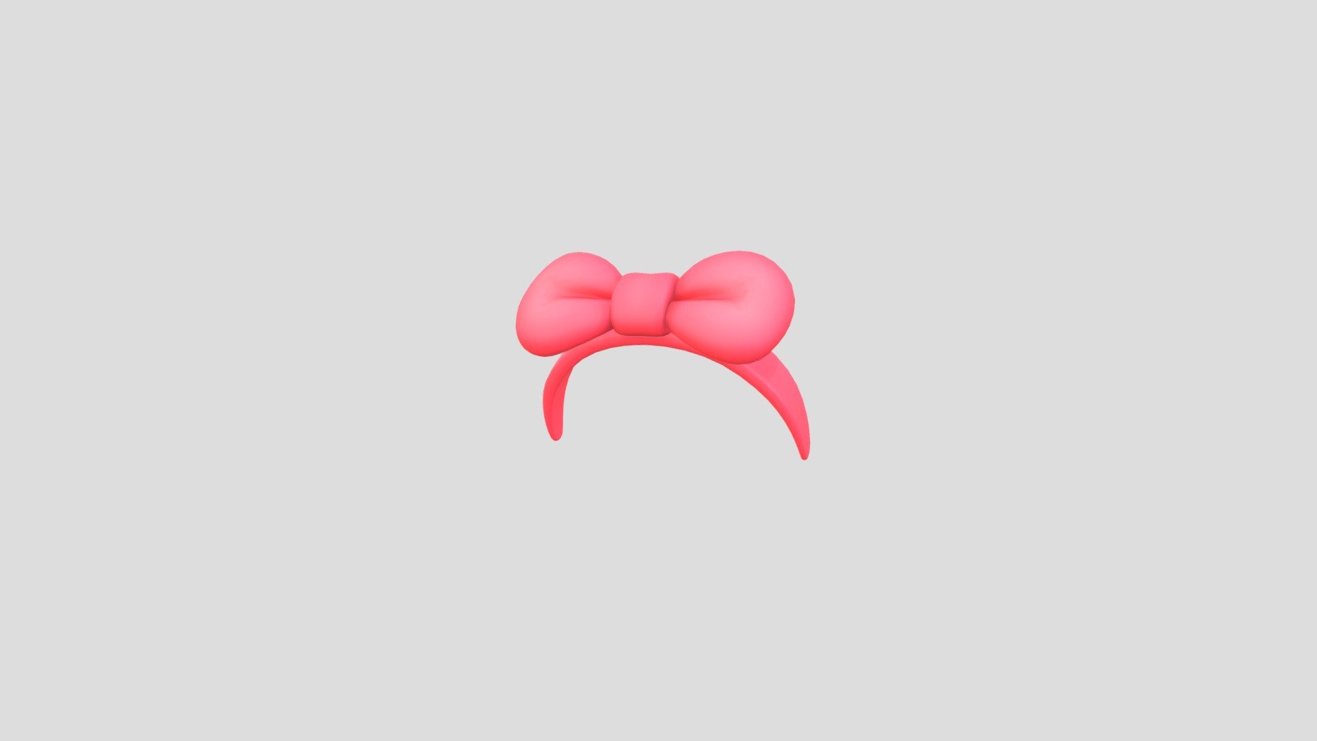 Headband005 Bow Headband 3d model