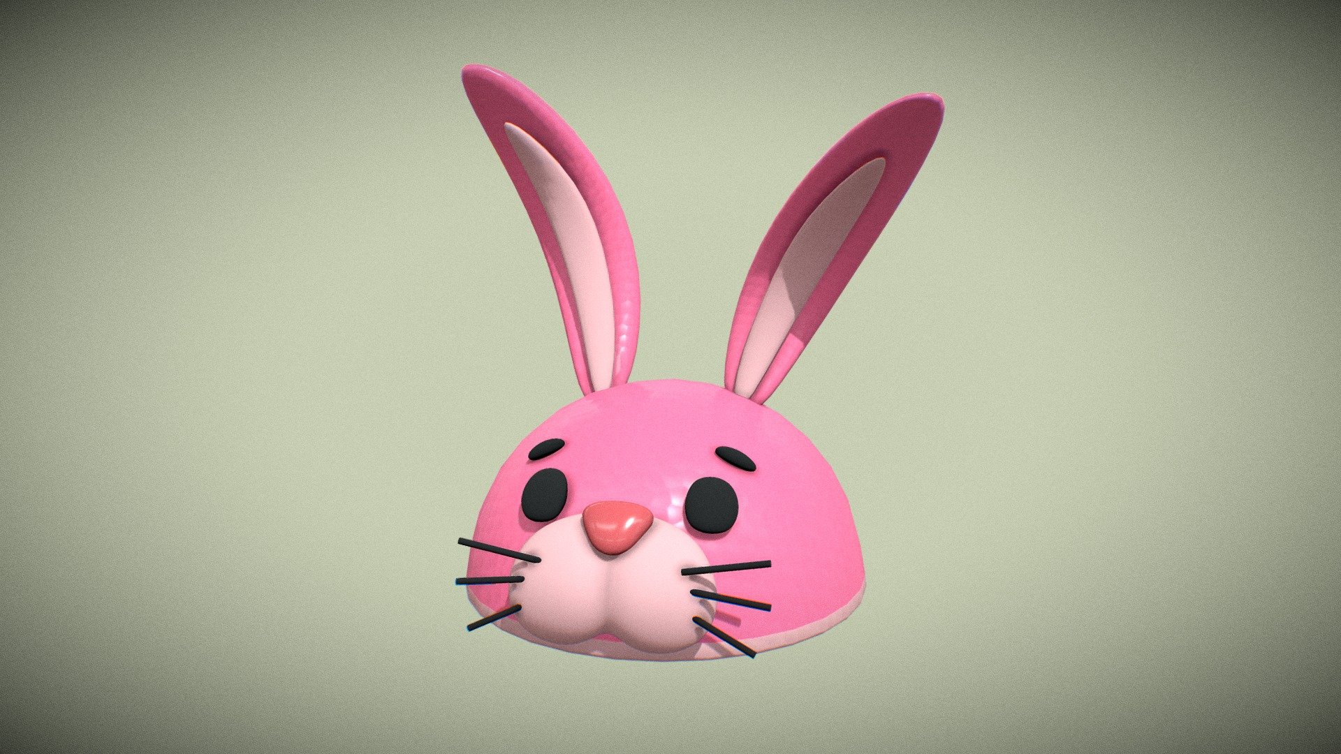 Bunny hat 3d model