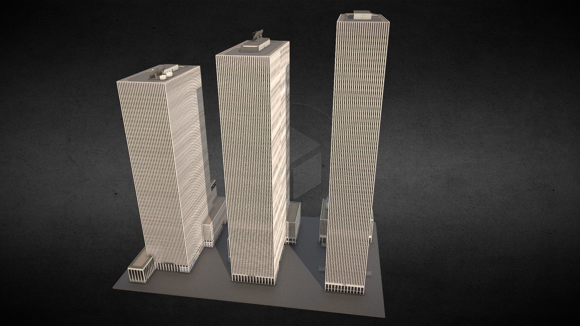 Rockfeller Buildings (The "X Y Z Buildings) 3d model