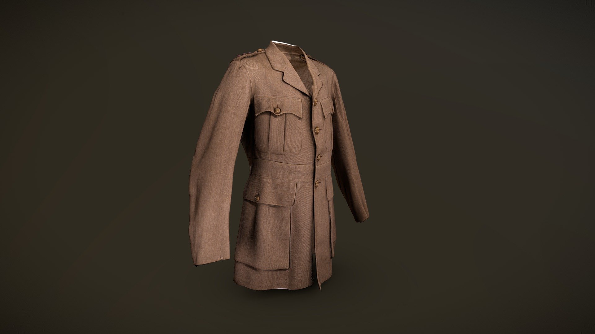 Officer’s Service Dress Tunic 3d model