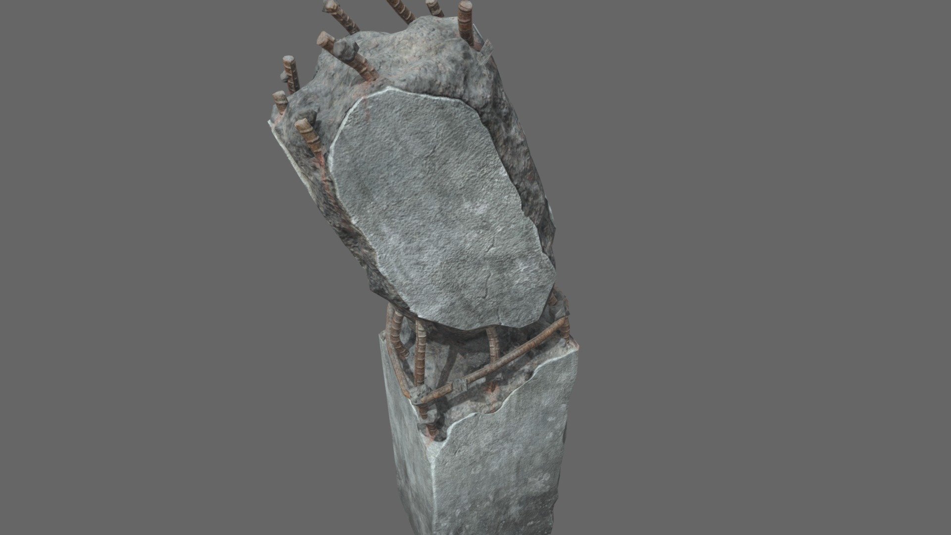 concrete block 3d model