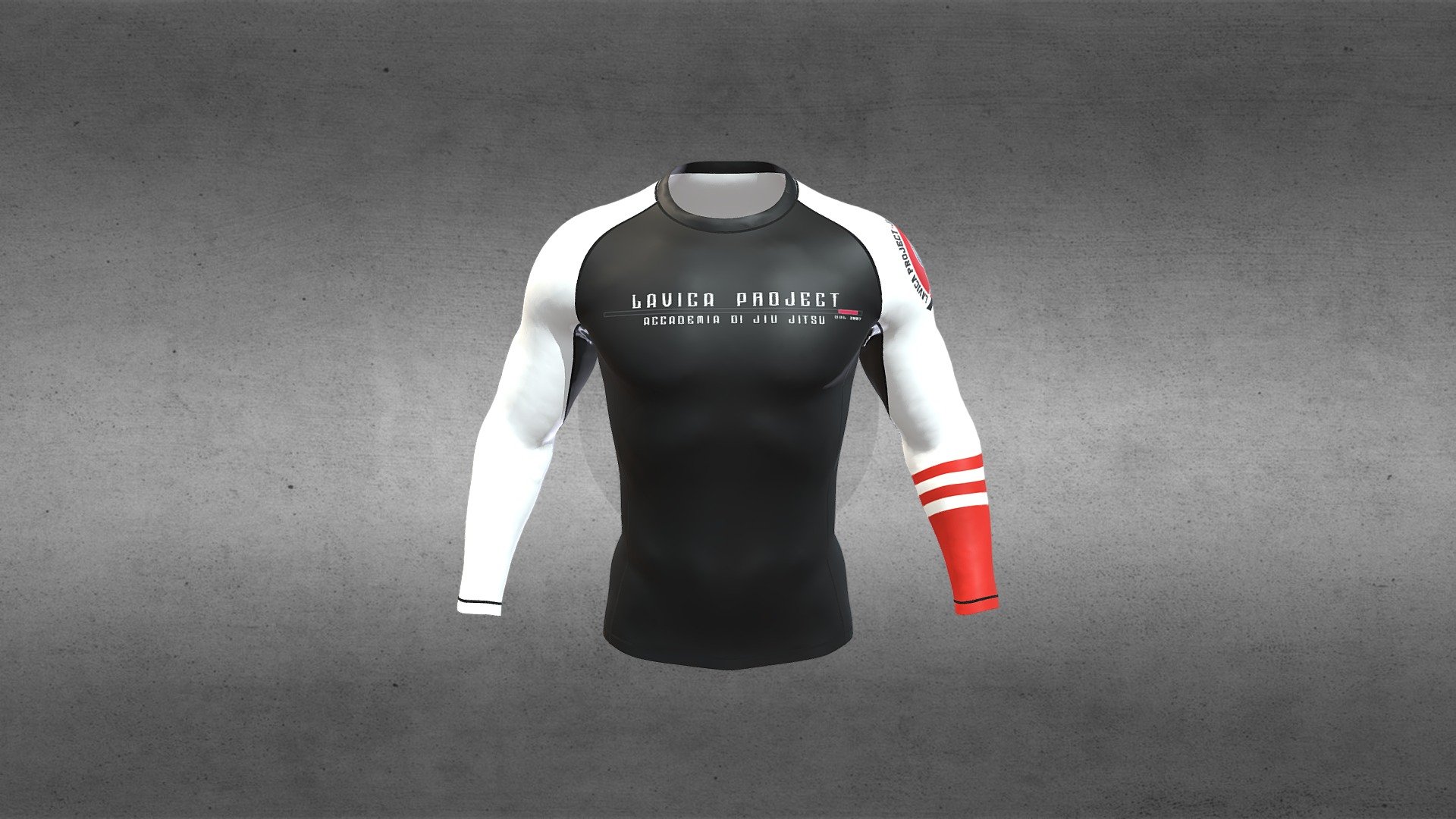 CUSTOM RASHGUARD BY KANO KIMONOS. 3d model