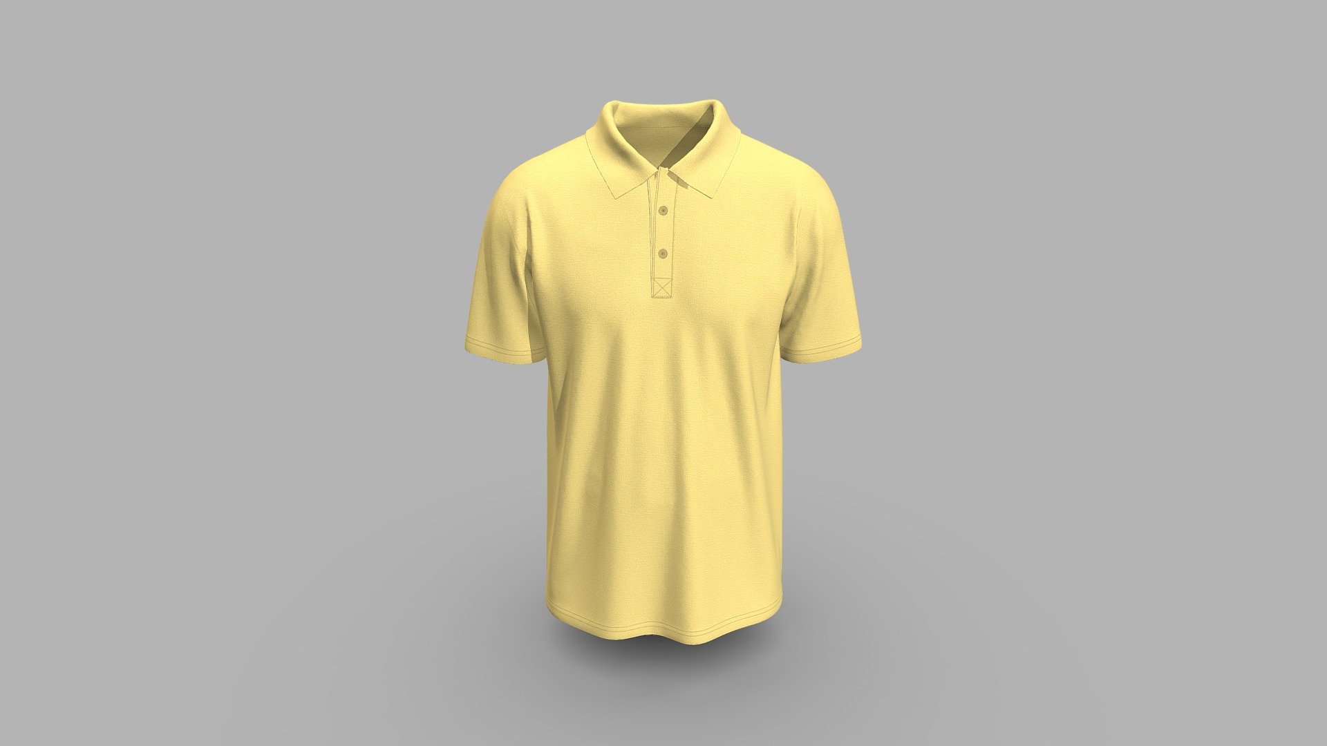 Premium Polo Design 3d model