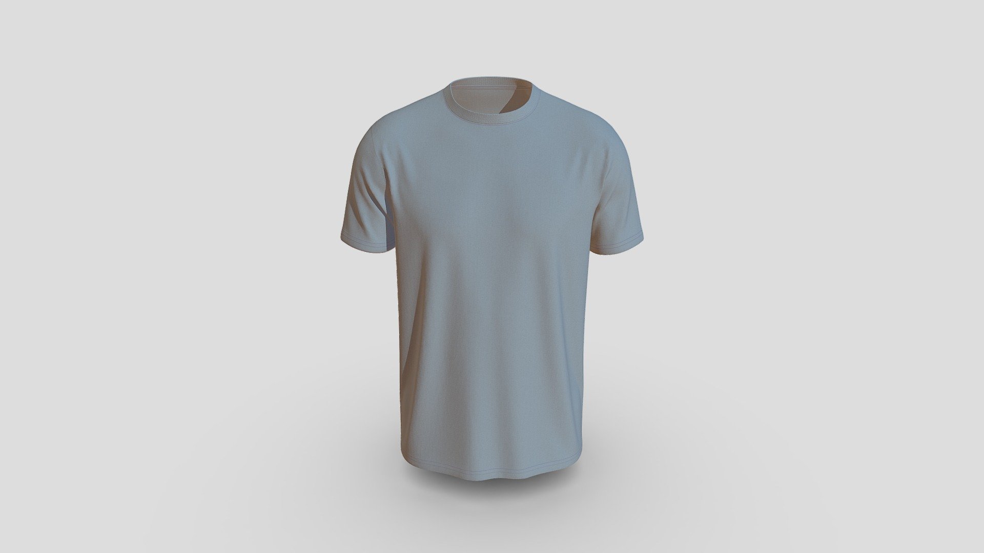 Comfortable Round Neck T- Shirts Design 3d model