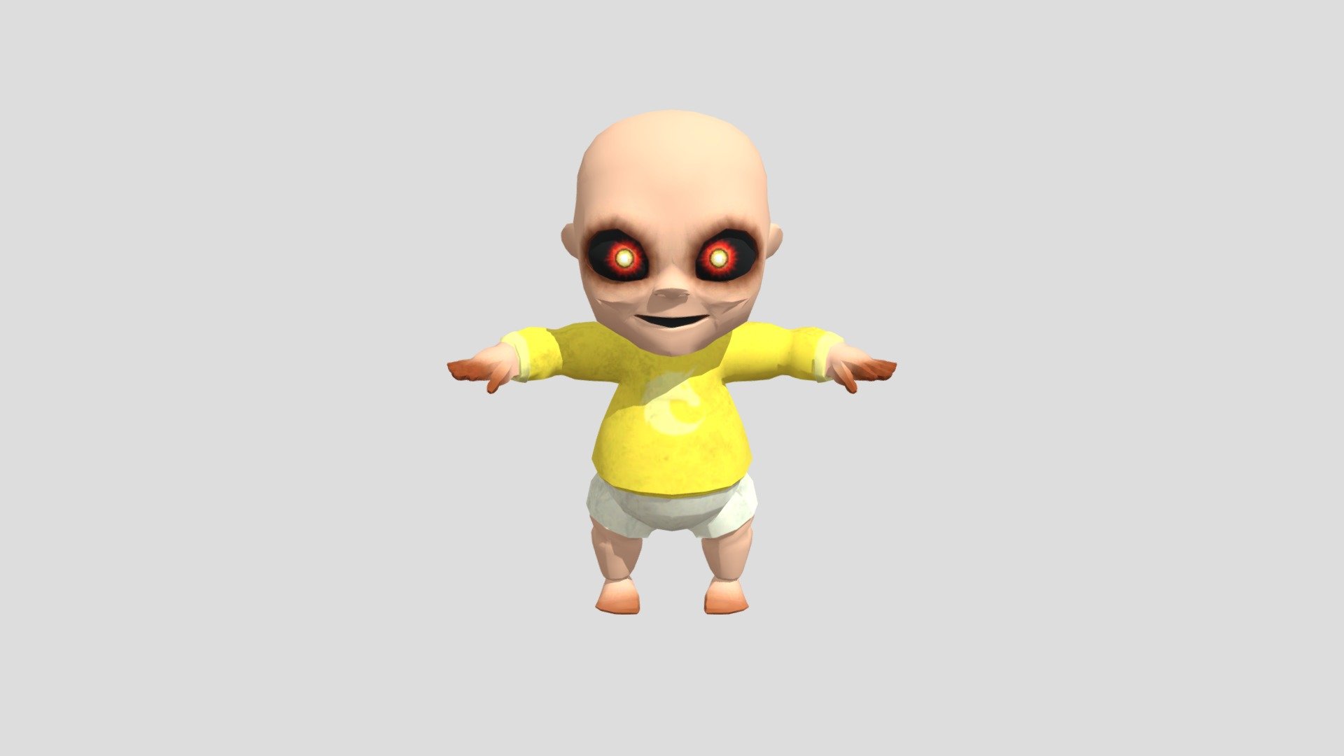 Scary Baby Doll 3d model