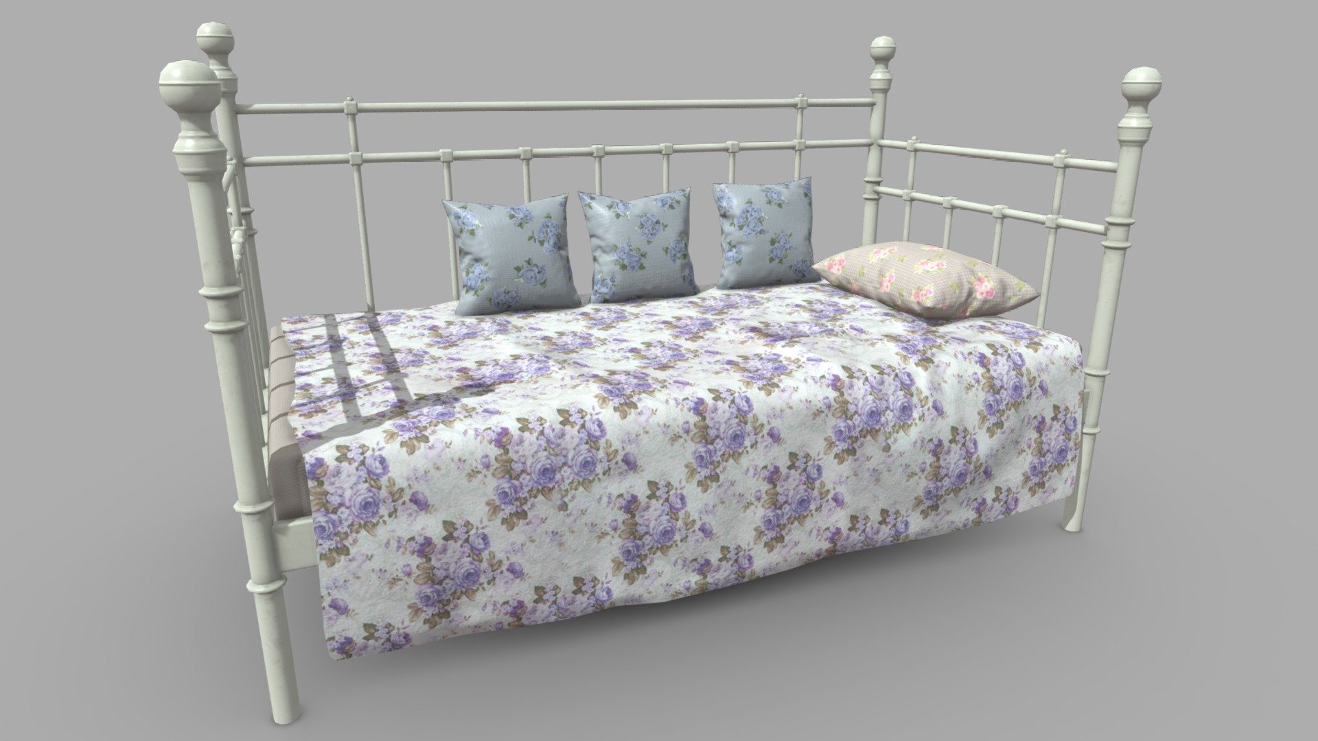 Bed Metal 3d model