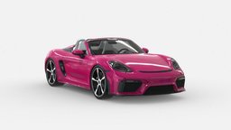 3d Model Porsche 718 Spyder VR Ready