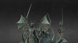 Vampires Female Statue