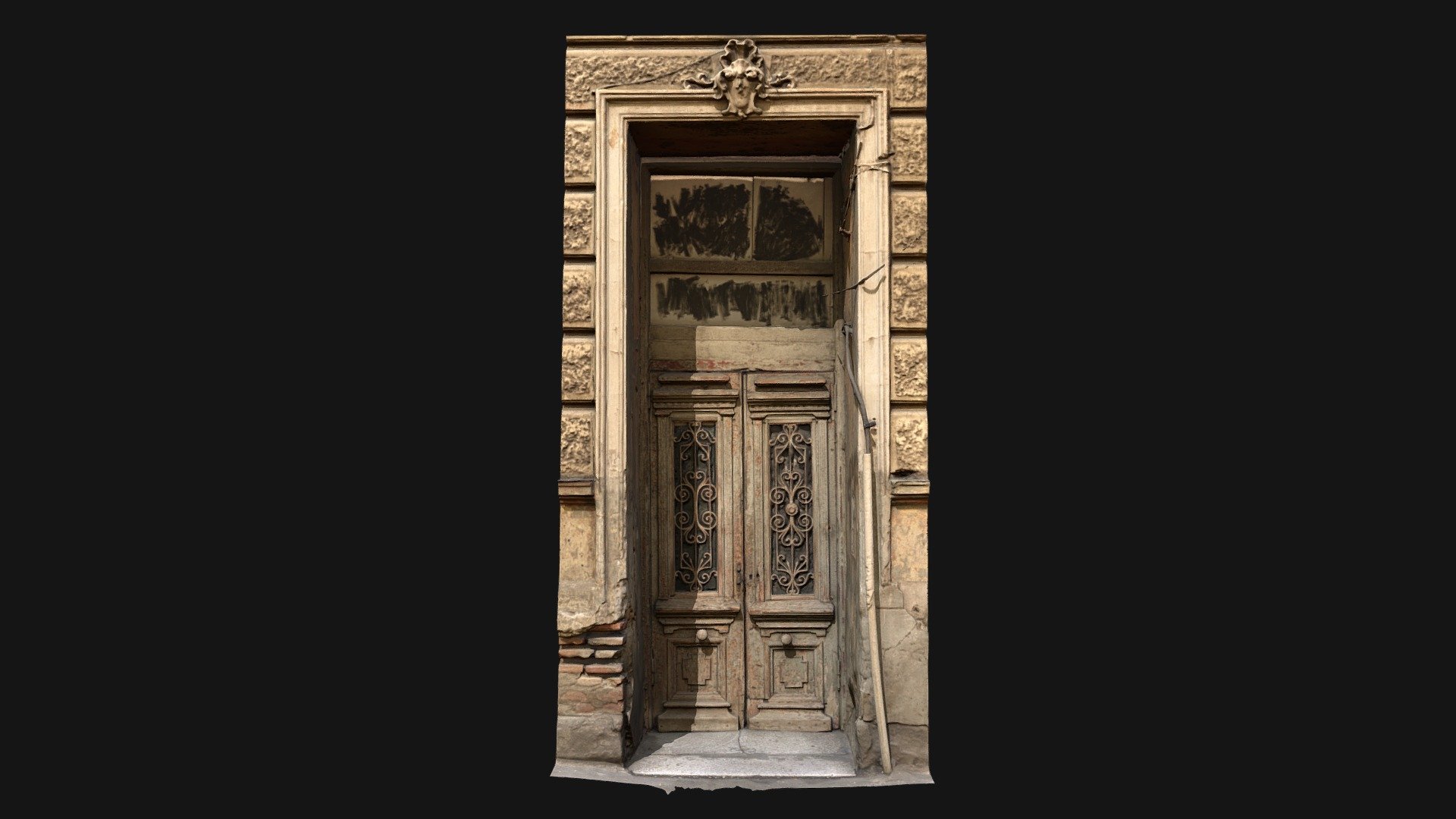 Old door on Chonkadze 3d model