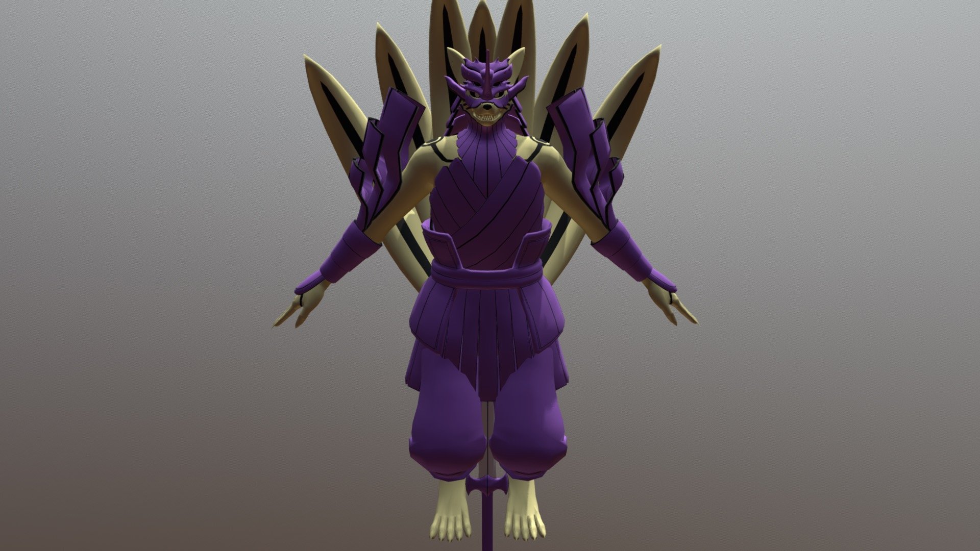 Indra / Asura Nine Tailed Beast State Susanoo 3d model