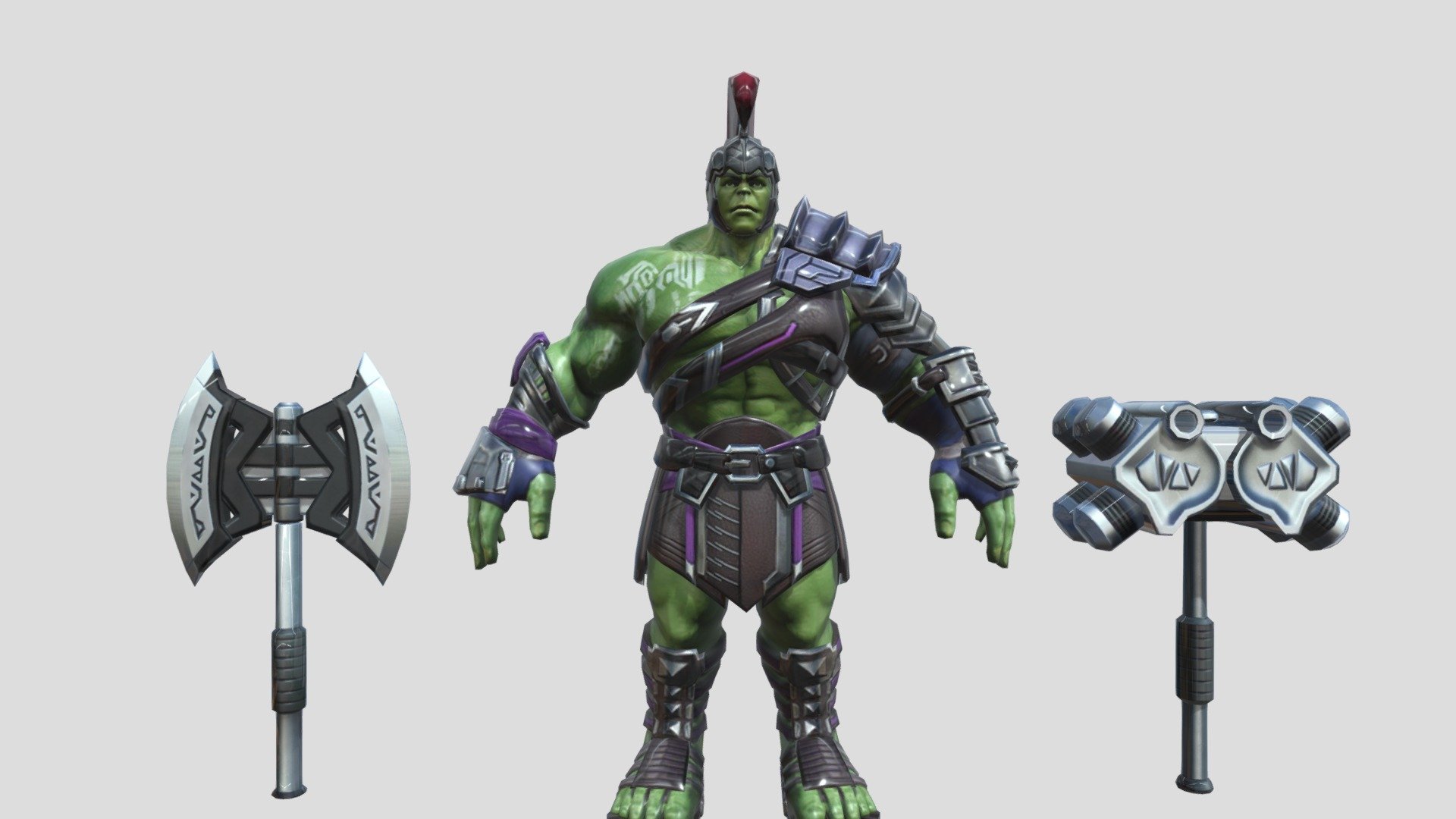 Hulk:Ragnarok (Textured) (Rigged) 3d model