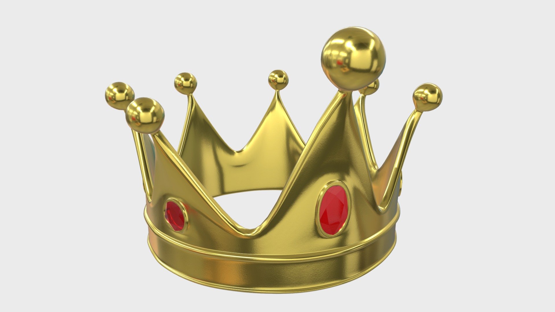 Gold crown 14 3d model