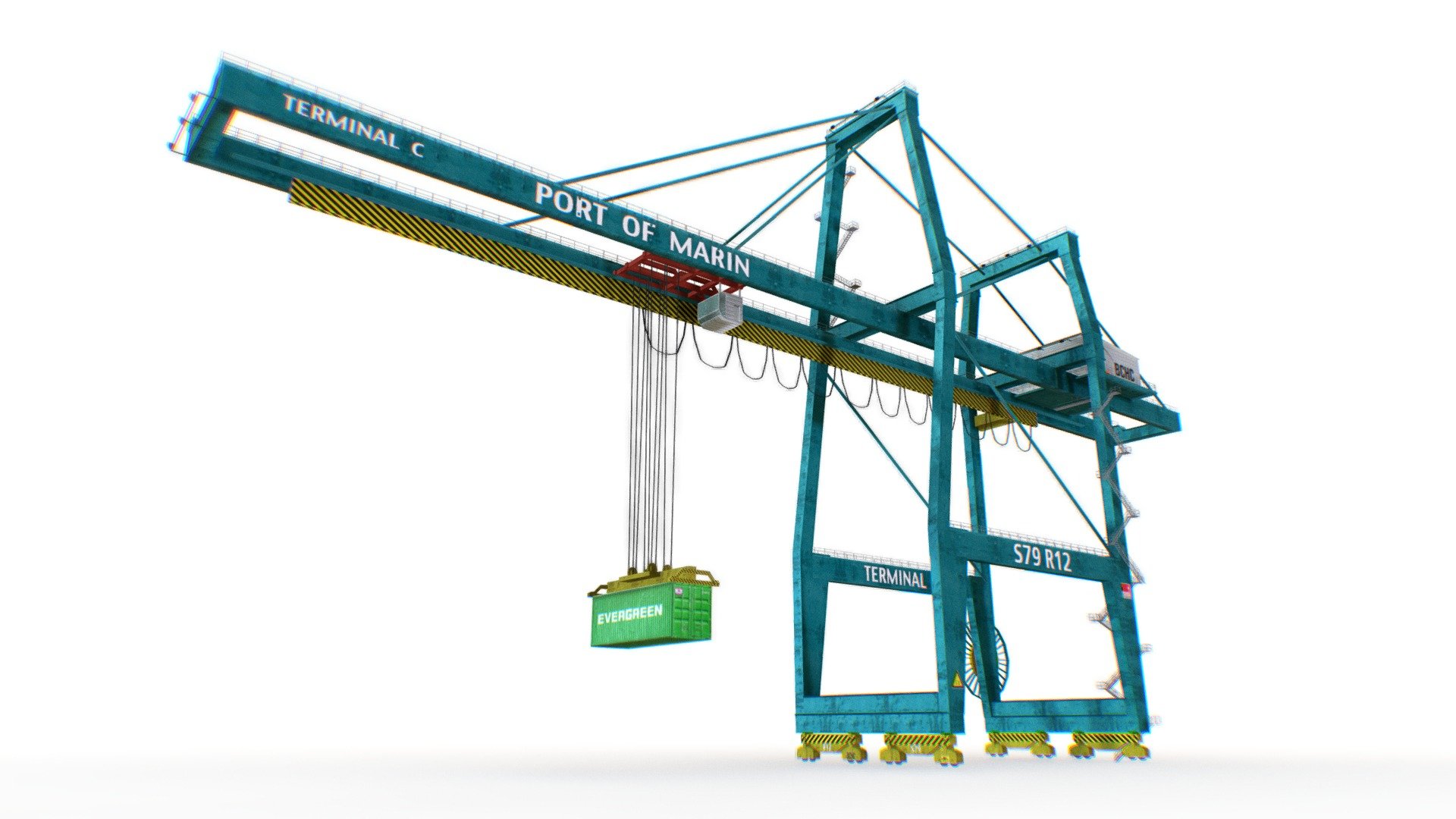 Container Crane 3d model