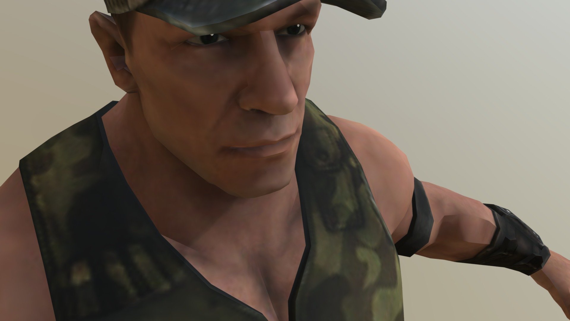 John Cena Soldier 3d model