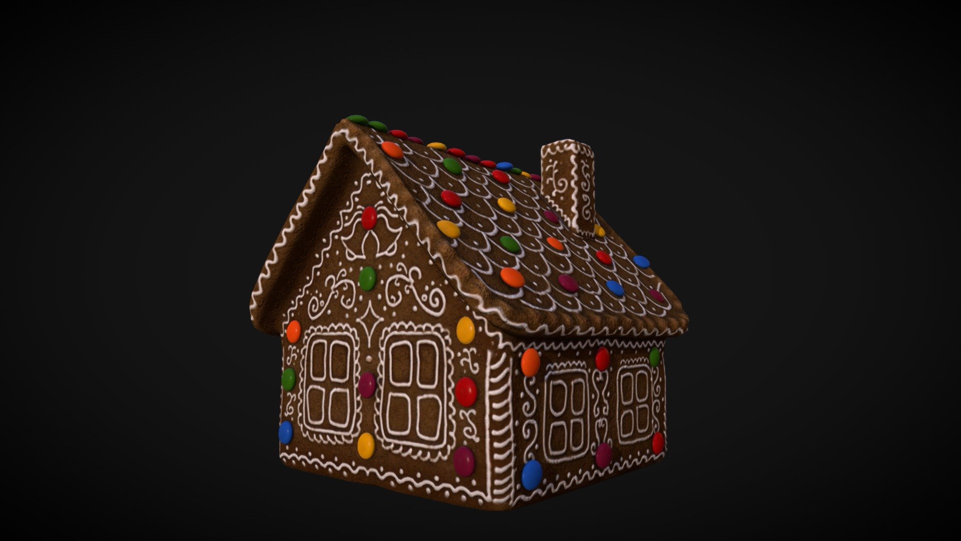 Gingerbread House 3d model