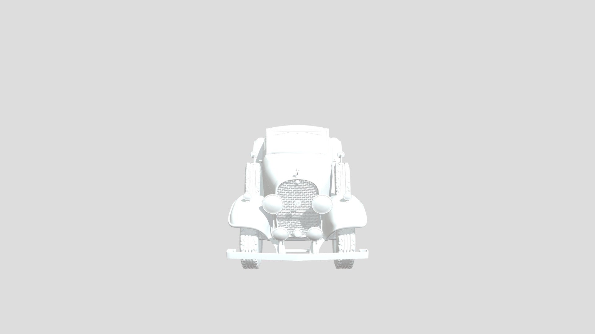 1931 Cadillac 355A Fleetwood Convertible Coupe 3d model