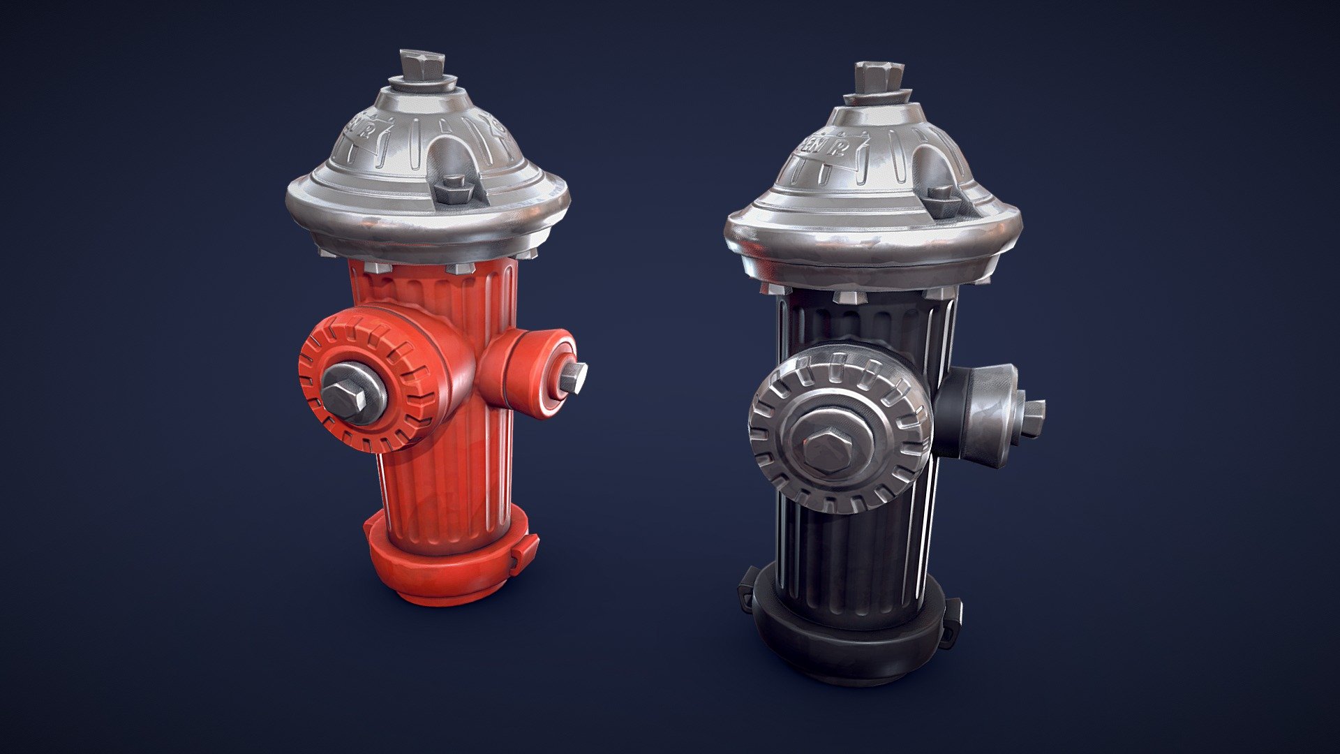 Stylized Fire Hydrant 3d model