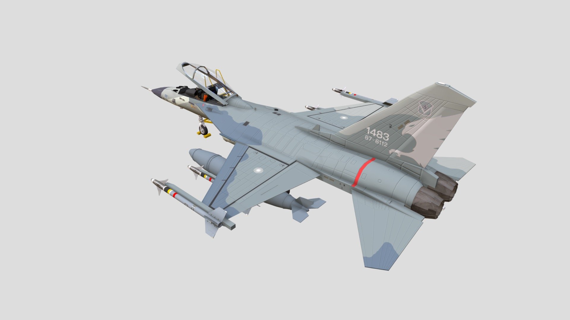 AIDC F-CK-1 Ching-kuo 3d model